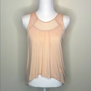 BCBG Maxazria Elegant Peach Sleeveless Top